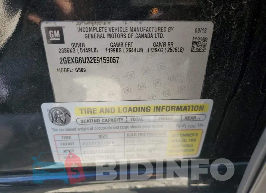 2GEXG6U32E9159057 Photo# 12
