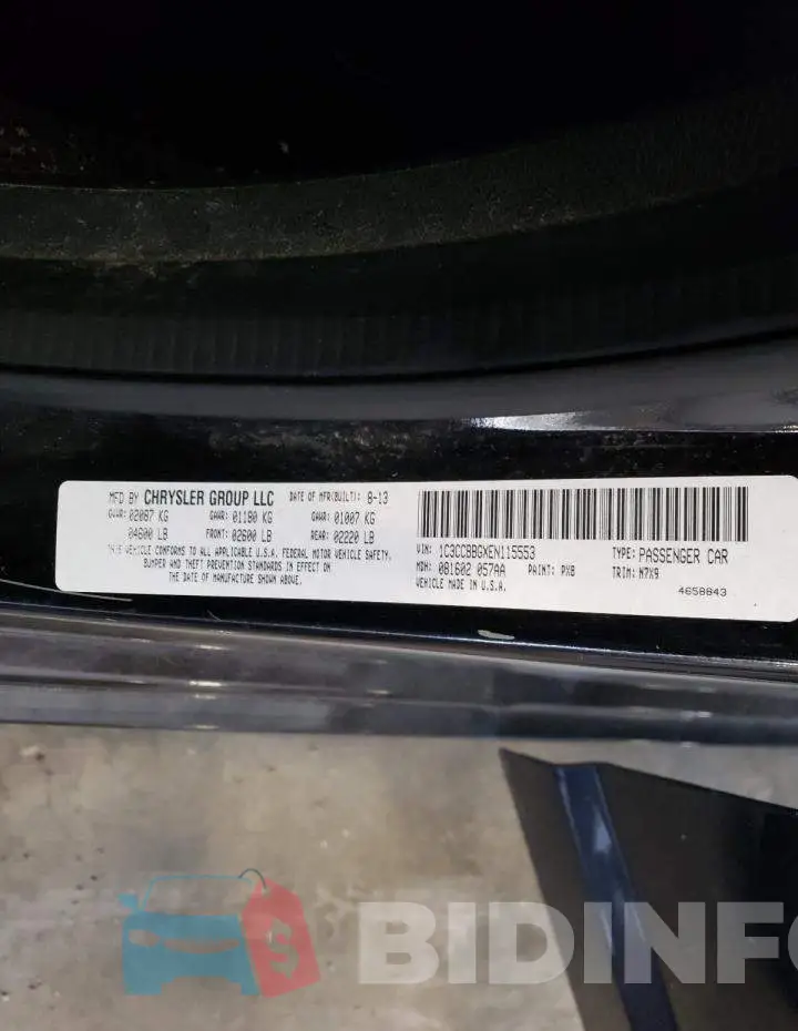 1C3CCBBGXEN115553 Photo# 12