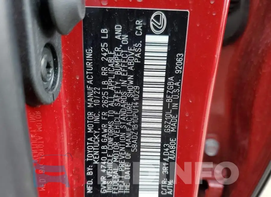 58ADZ1B10PU141029 Photo# 13