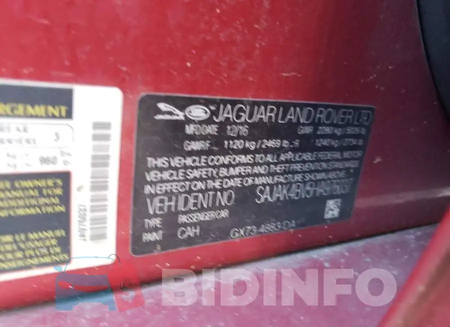 SAJAK4BV5HA976037 Photo# 12