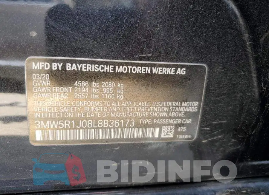 3MW5R1J08L8B36173 Photo# 12