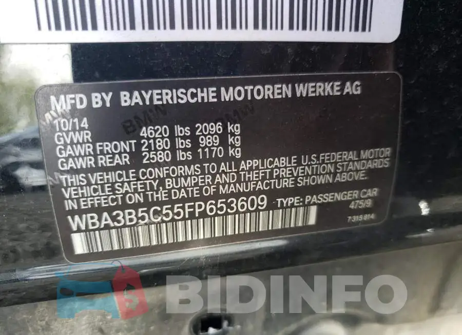 WBA3B5C55FP653609 Photo# 12