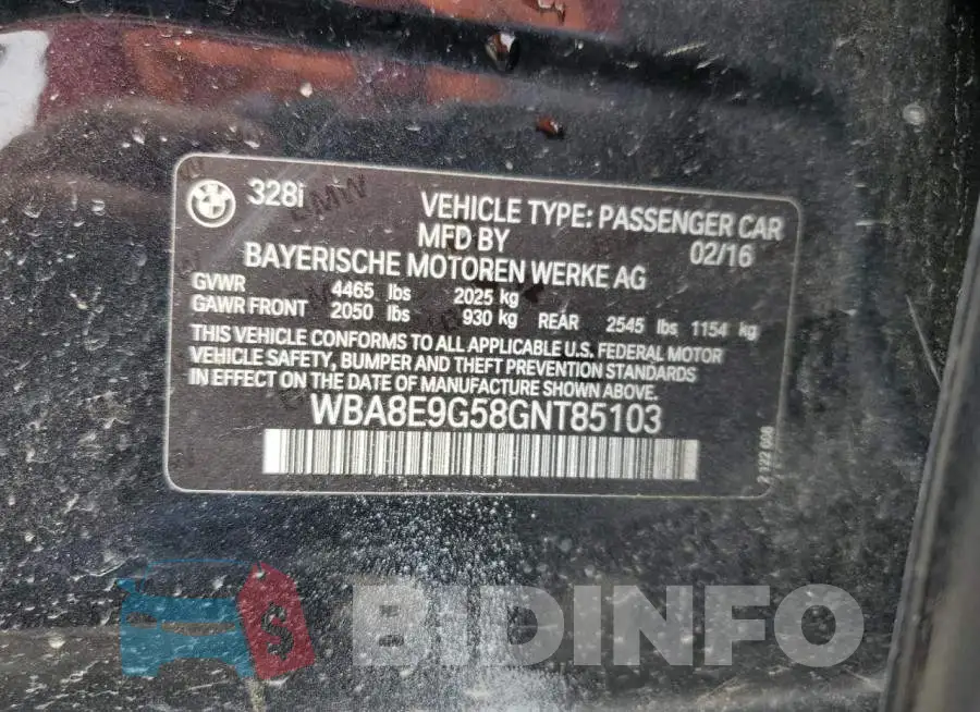 WBA8E9G58GNT85103 Photo# 12