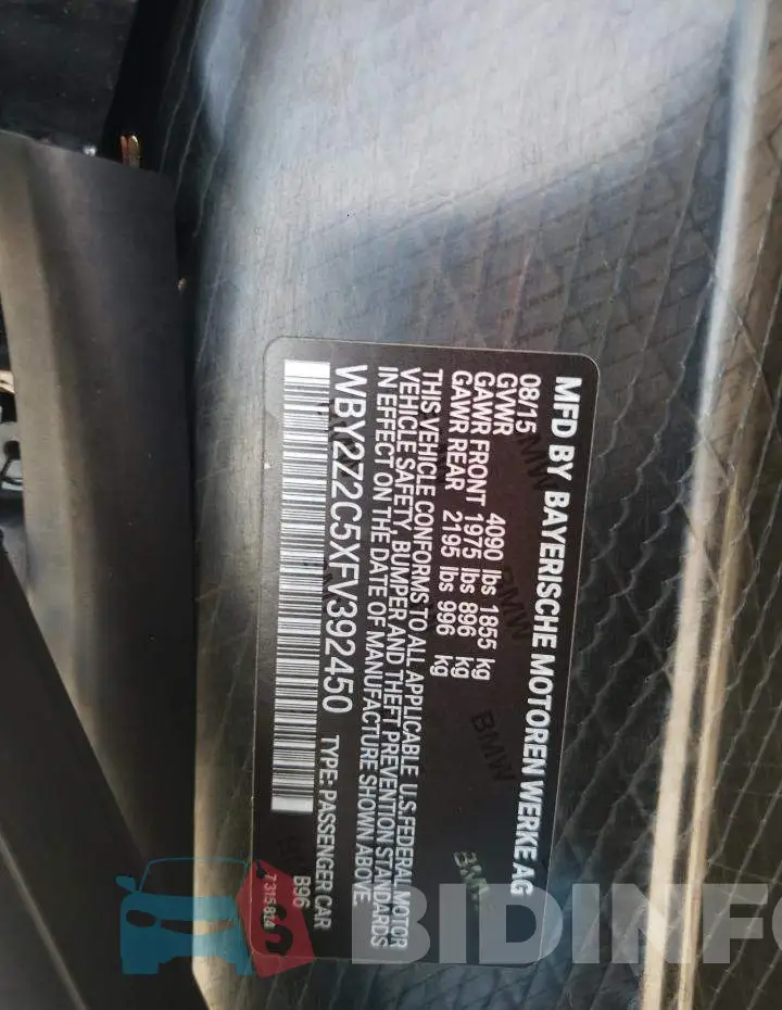 WBY2Z2C5XFV392450 Photo# 12
