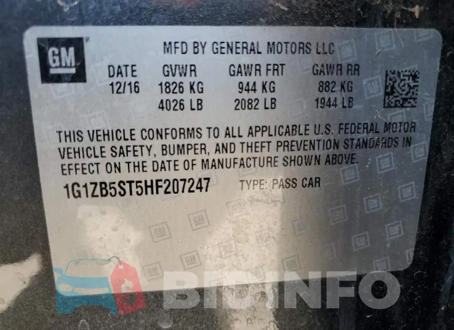 1G1ZB5ST5HF207247 Photo# 12