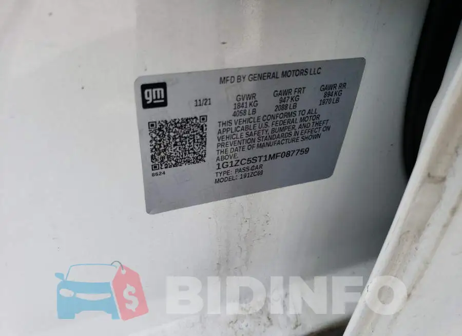 1G1ZC5ST1MF087759 Photo# 13