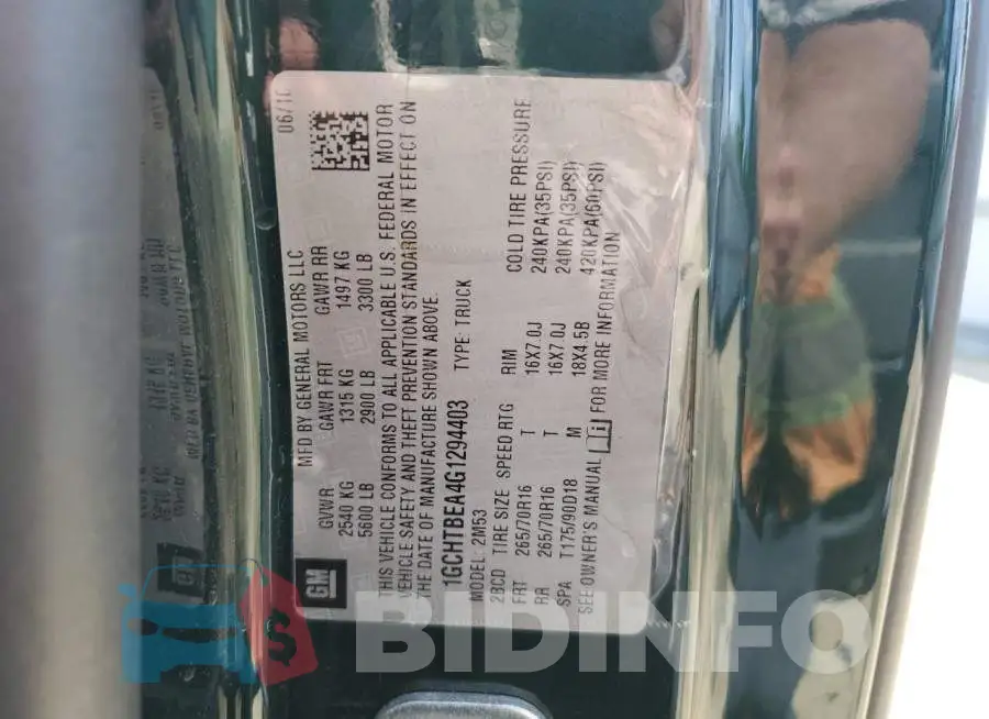 1GCHTBEA4G1294403 Photo# 13