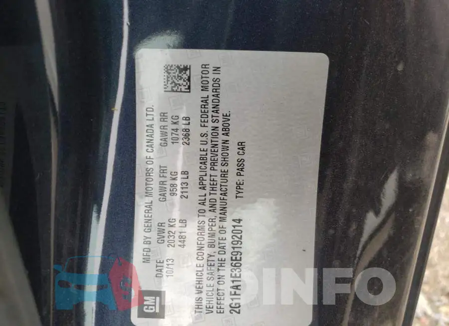 2G1FA1E36E9192014 Photo# 13