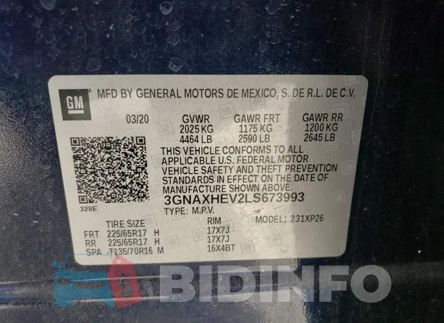 3GNAXHEV2LS673993 Photo# 13