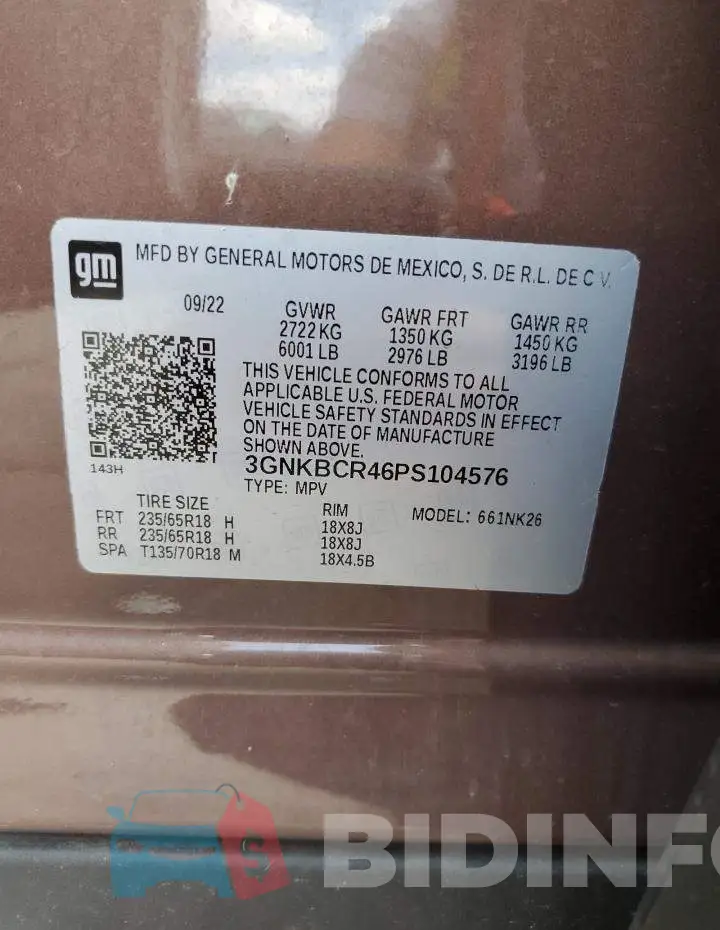 3GNKBCR46PS104576 Photo# 13