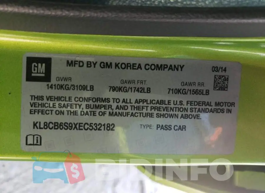 KL8CB6S9XEC532182 Photo# 13