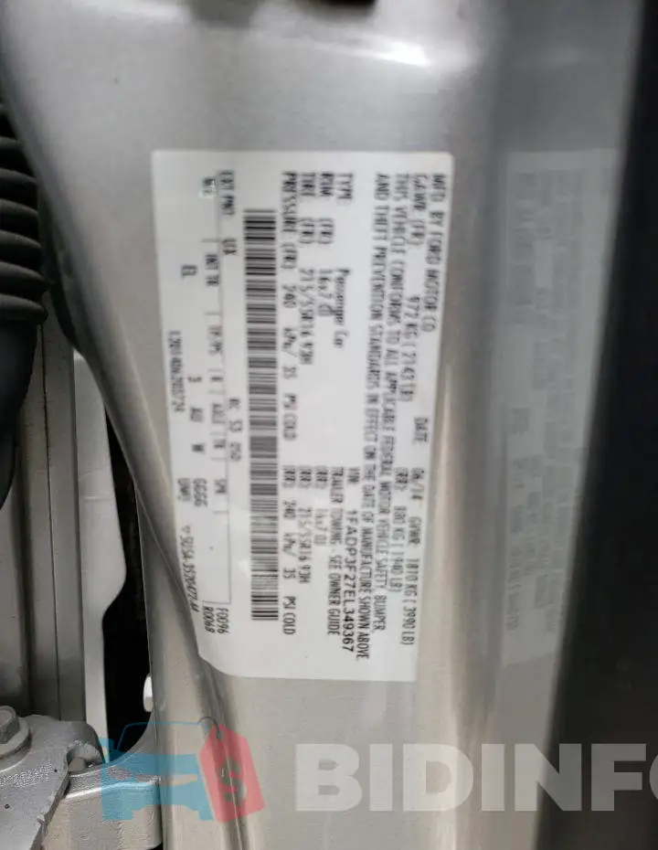 1FADP3F27EL349367 Photo# 12