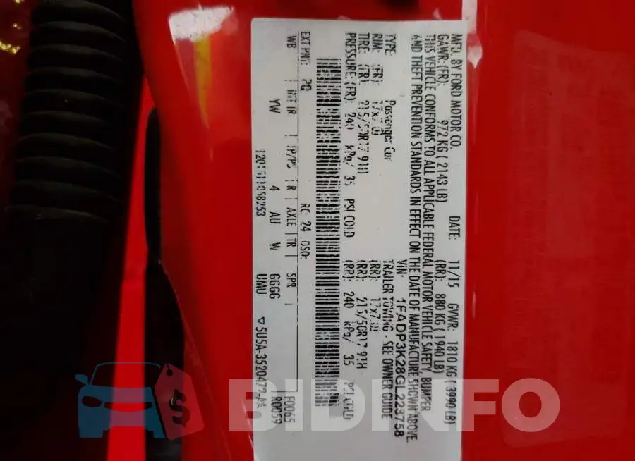 1FADP3K28GL228758 Photo# 12