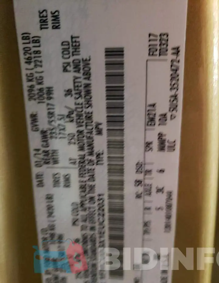 1FMCU0GX1EUC22031 Photo# 14