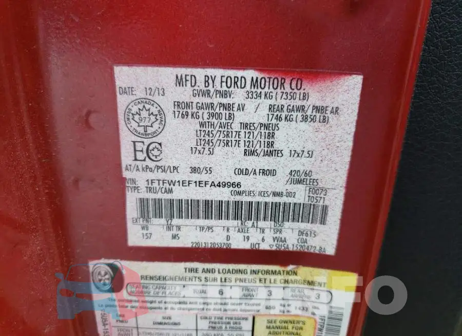 1FTFW1EF1EFA49966 Photo# 12