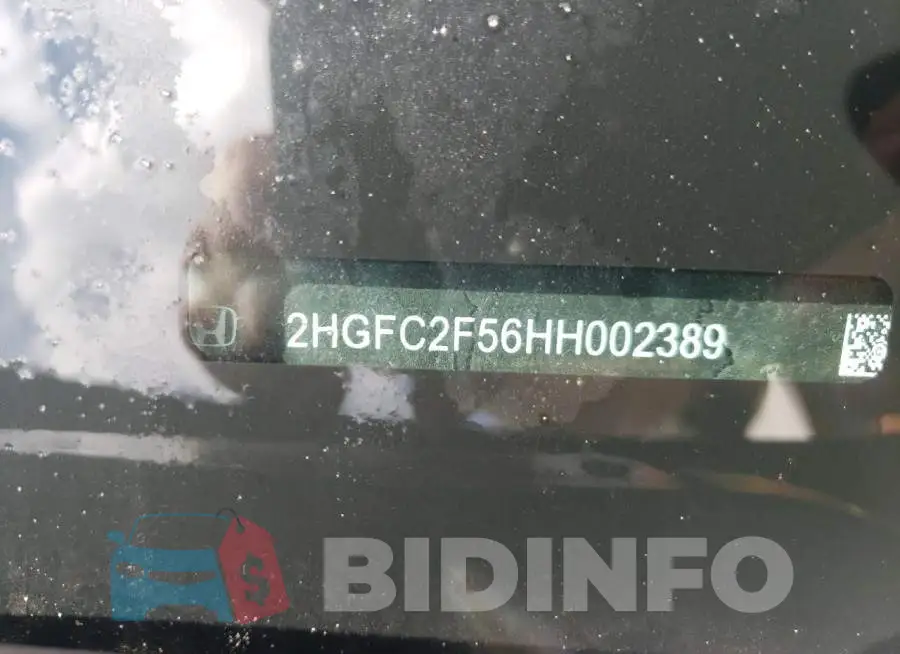 2HGFC2F56HH002389 Photo# 13