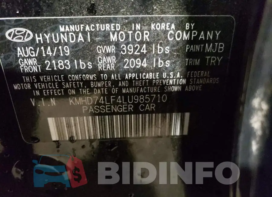 KMHD74LF4LU985710 Photo# 12