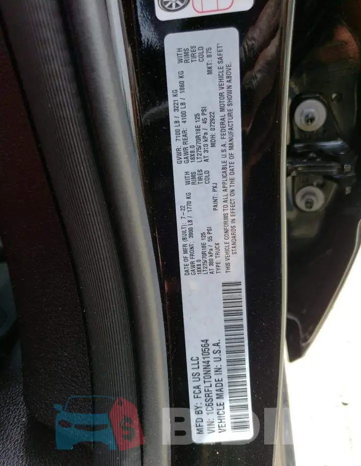 1C6SRFLT0NN410564 Photo# 12