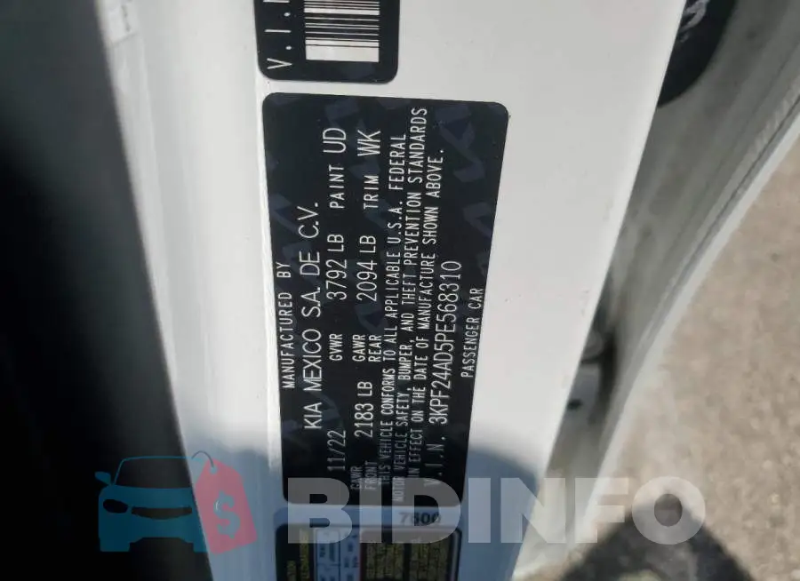 3KPF24AD5PE568310 Photo# 12