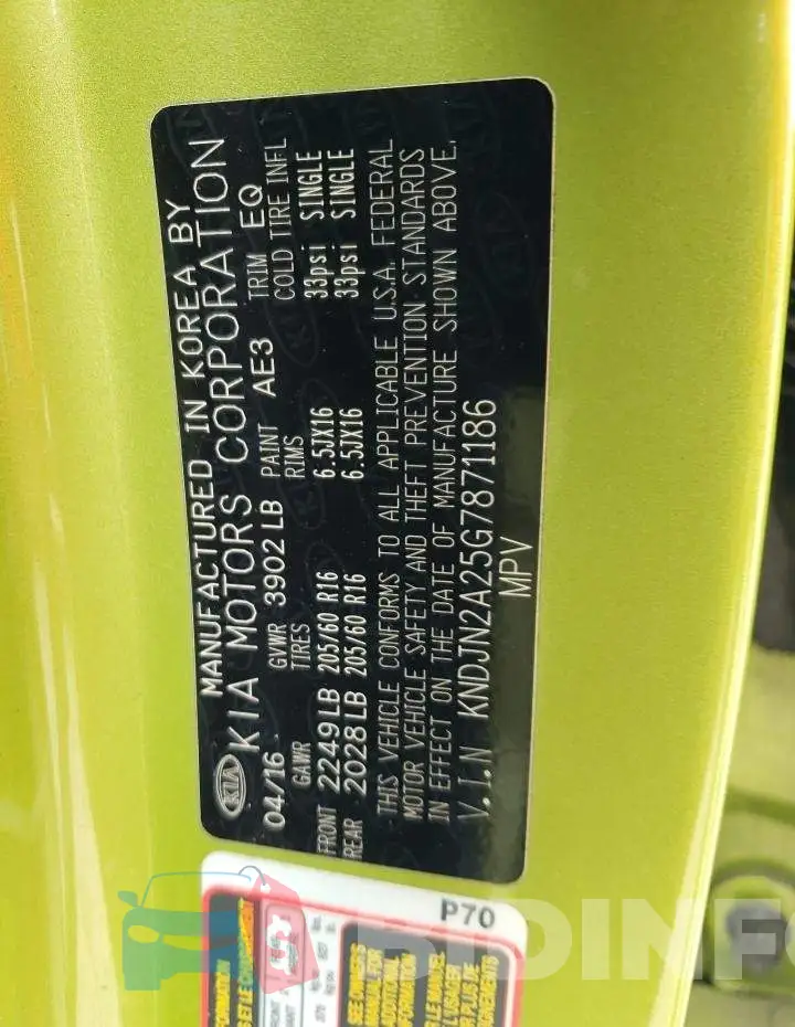 KNDJN2A25G7871186 Photo# 12