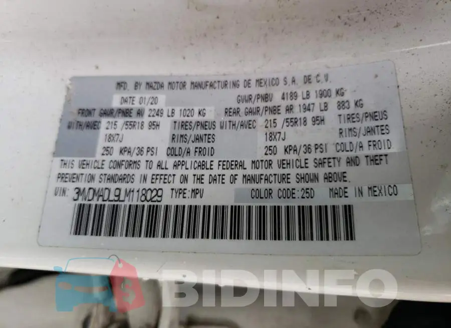 3MVDMADL9LM118029 Photo# 13
