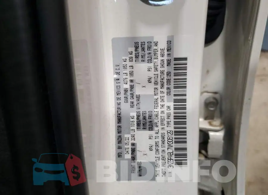3MZBPABL7NM306129 Photo# 13