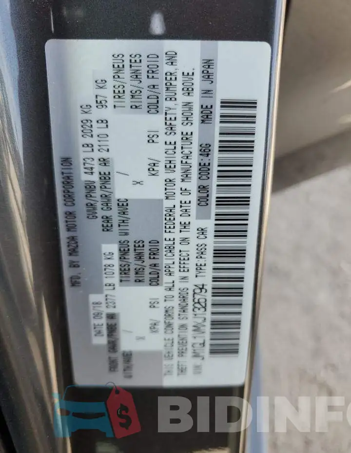 JM1GL1VMXJ1326794 Photo# 12