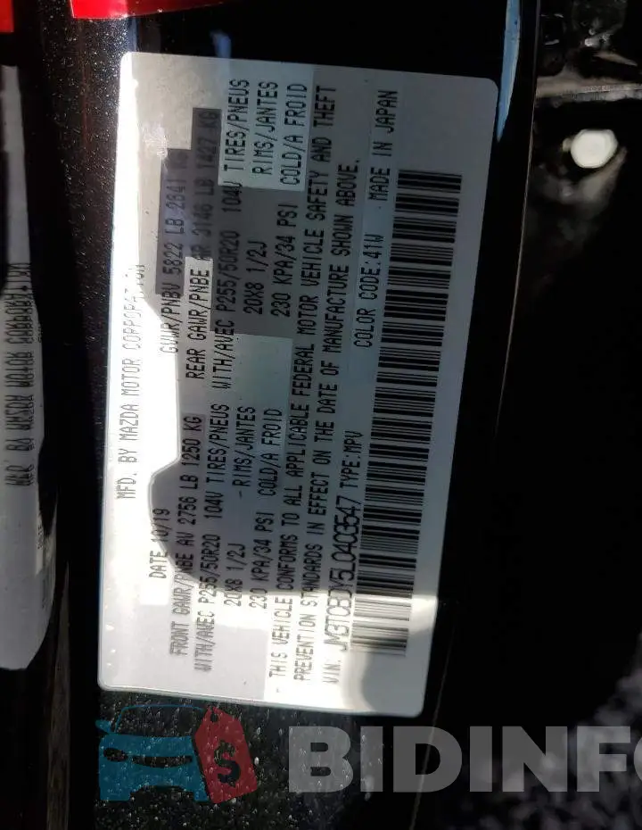 JM3TCBDY5L0403547 Photo# 13