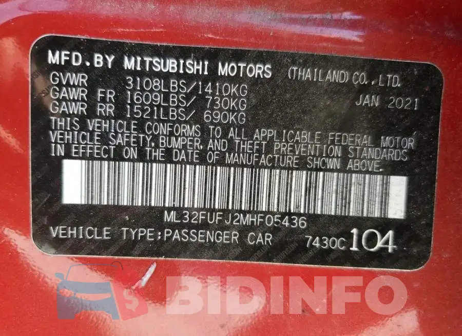 ML32FUFJ2MHF05436 Photo# 13