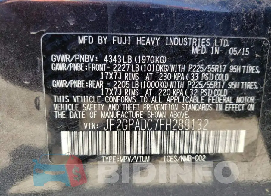 JF2GPADC7FH288132 Photo# 13
