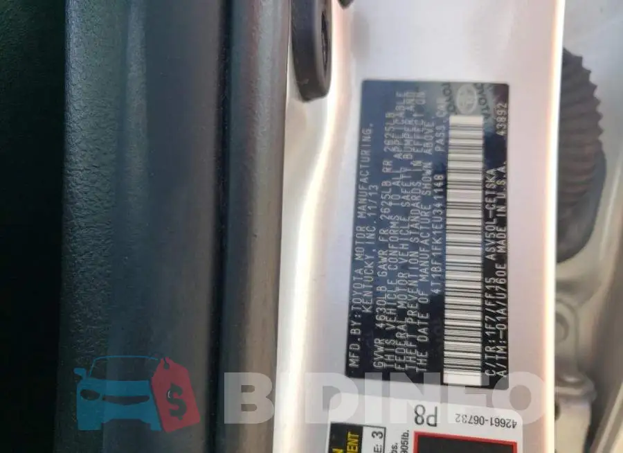 4T1BF1FK1EU341148 Photo# 12