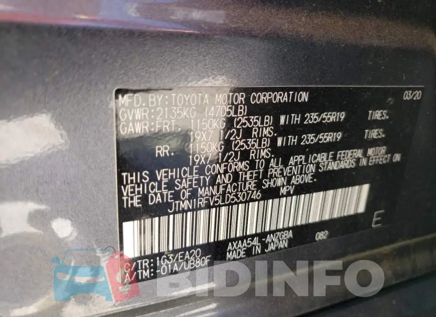 JTMN1RFV5LD530746 Photo# 12