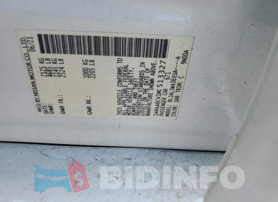 1N4AA6CV1MC513327 Photo# 12
