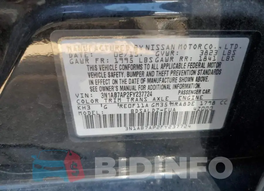 3N1AB7AP2FY237724 Photo# 12