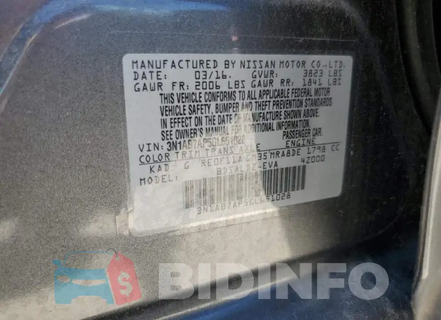 3N1AB7AP5GL651028 Photo# 12