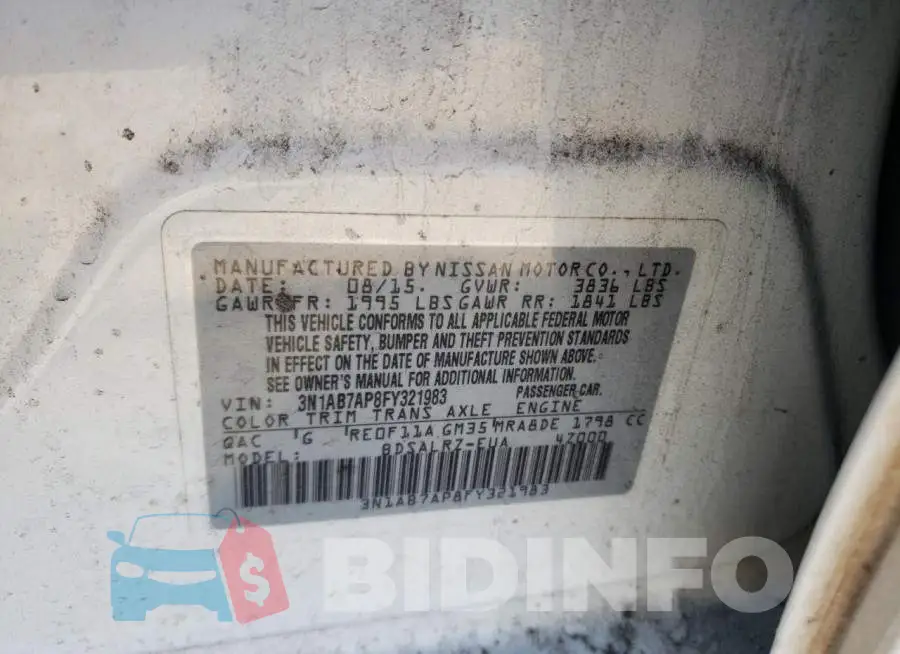 3N1AB7AP8FY321983 Photo# 10