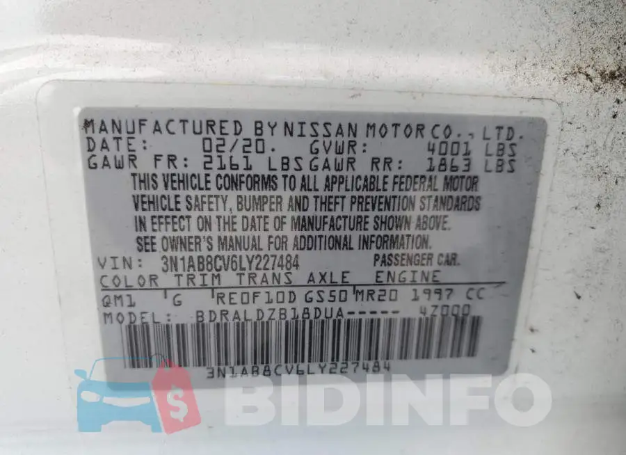 3N1AB8CV6LY227484 Photo# 12