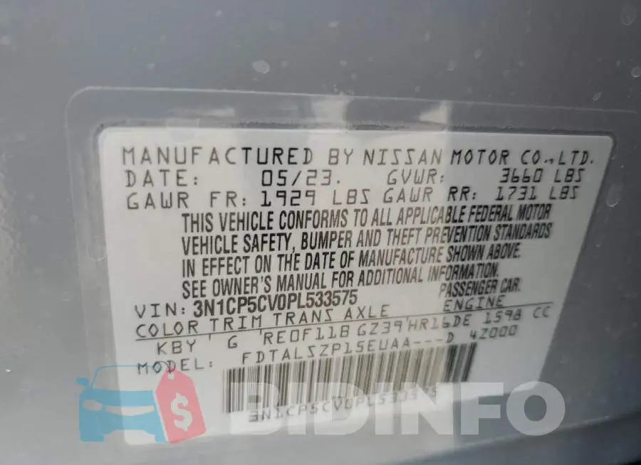3N1CP5CV0PL533575 Photo# 13