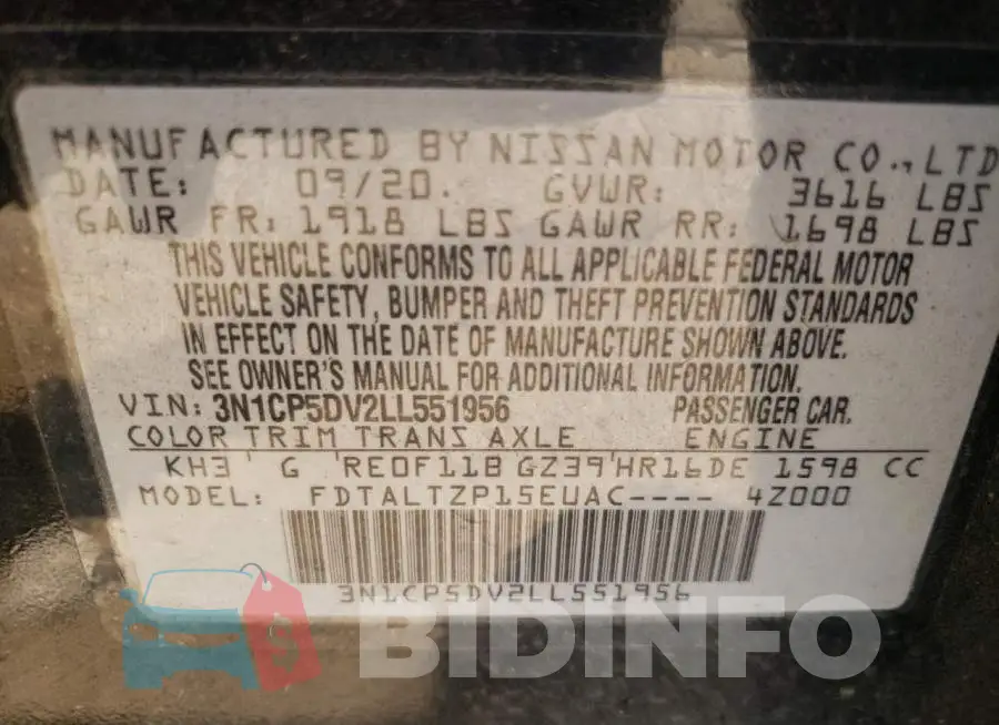 3N1CP5DV2LL551956 Photo# 13