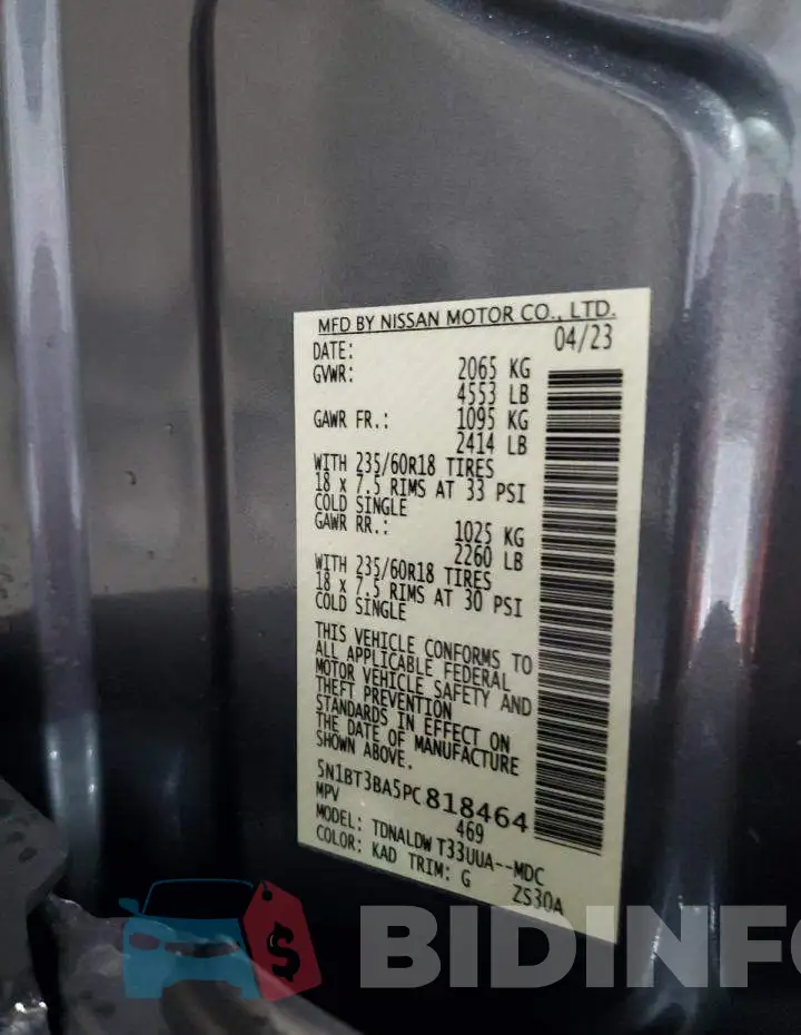 5N1BT3BA5PC818464 Photo# 13