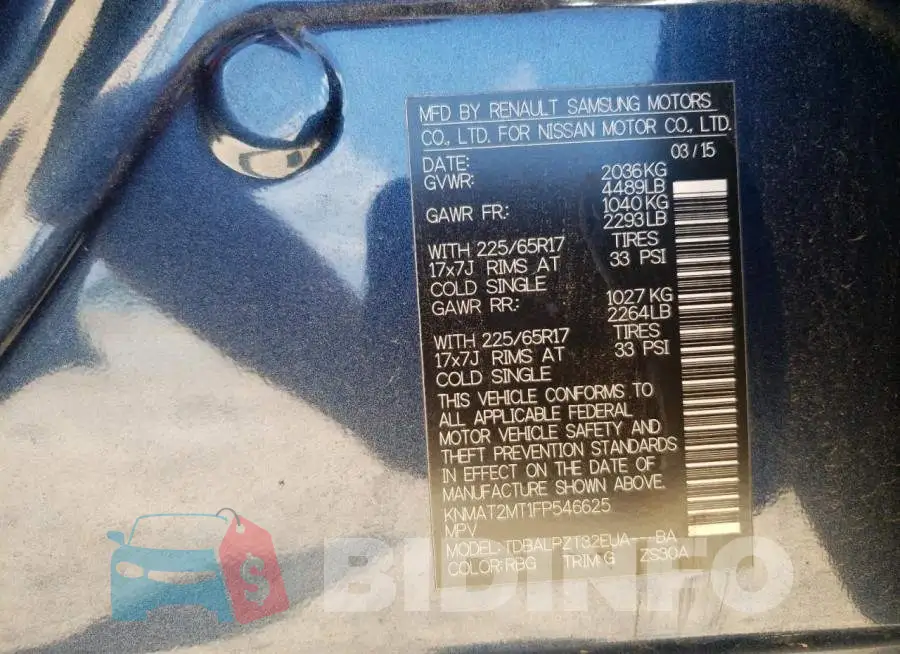 KNMAT2MT1FP546625 Photo# 12
