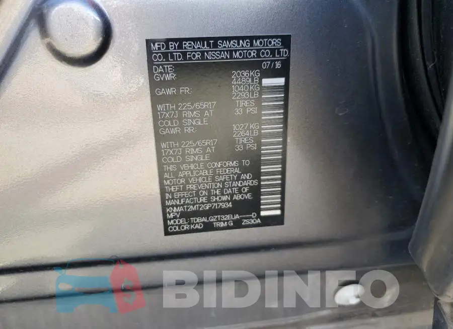 KNMAT2MT2GP717934 Photo# 12