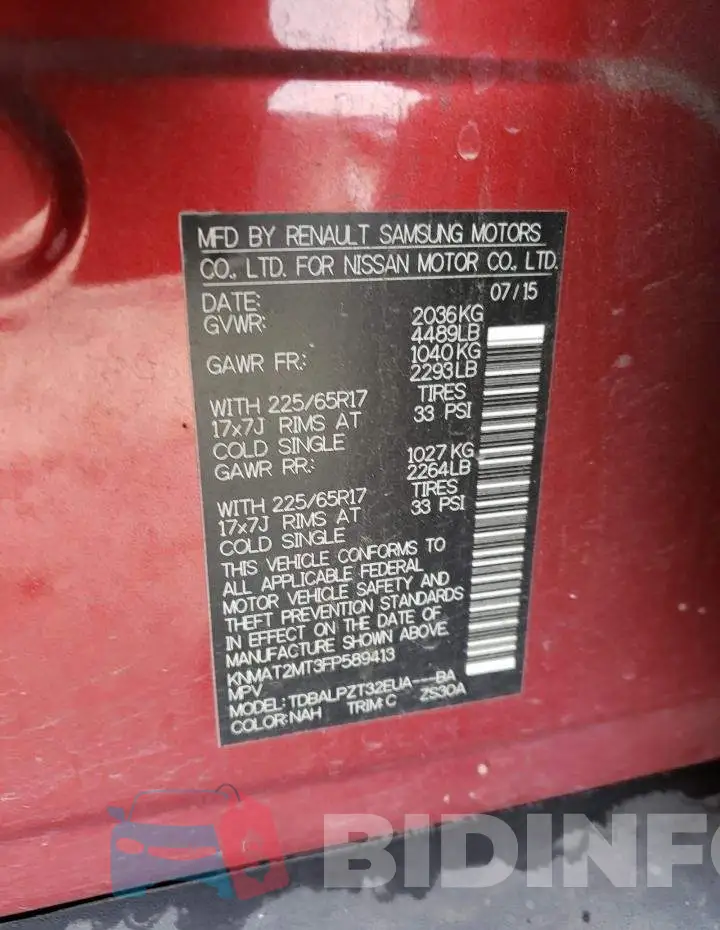 KNMAT2MT3FP589413 Photo# 13