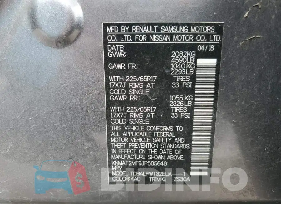 KNMAT2MT9JP585648 Photo# 13