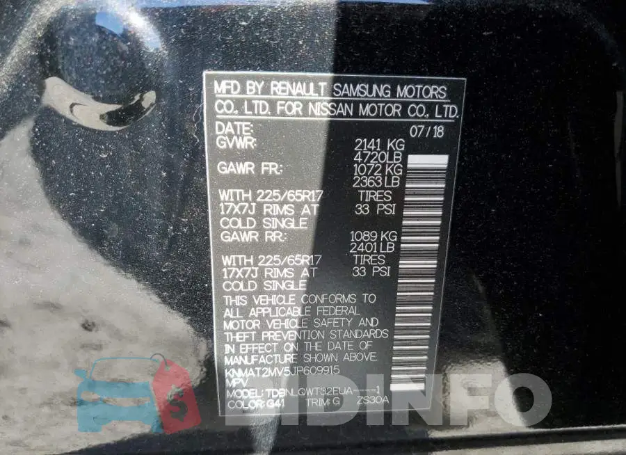 KNMAT2MV5JP609915 Photo# 10
