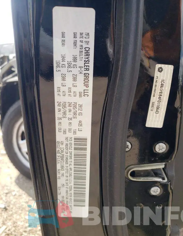 1C4NJPBB4FD110643 Photo# 12