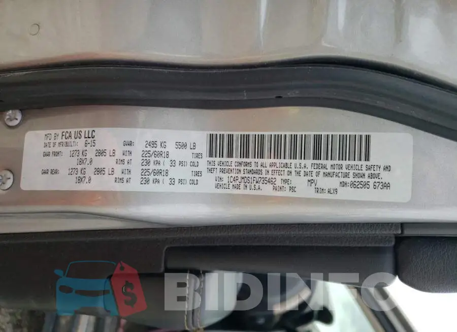1C4PJMDS1FW735462 Photo# 13
