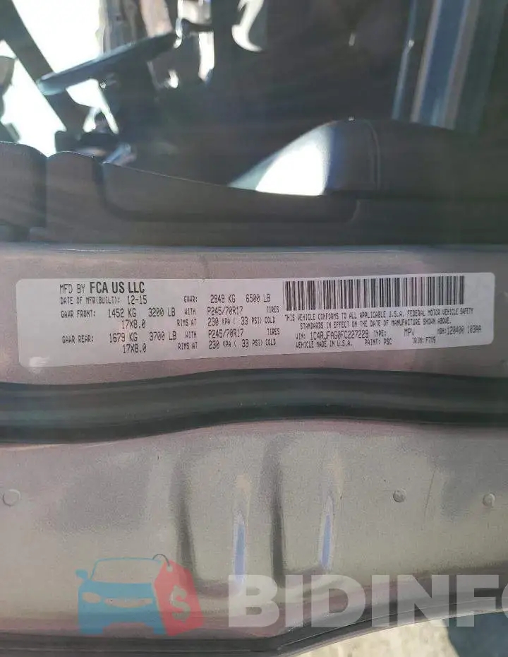 1C4RJFAG0FC227229 Photo# 13