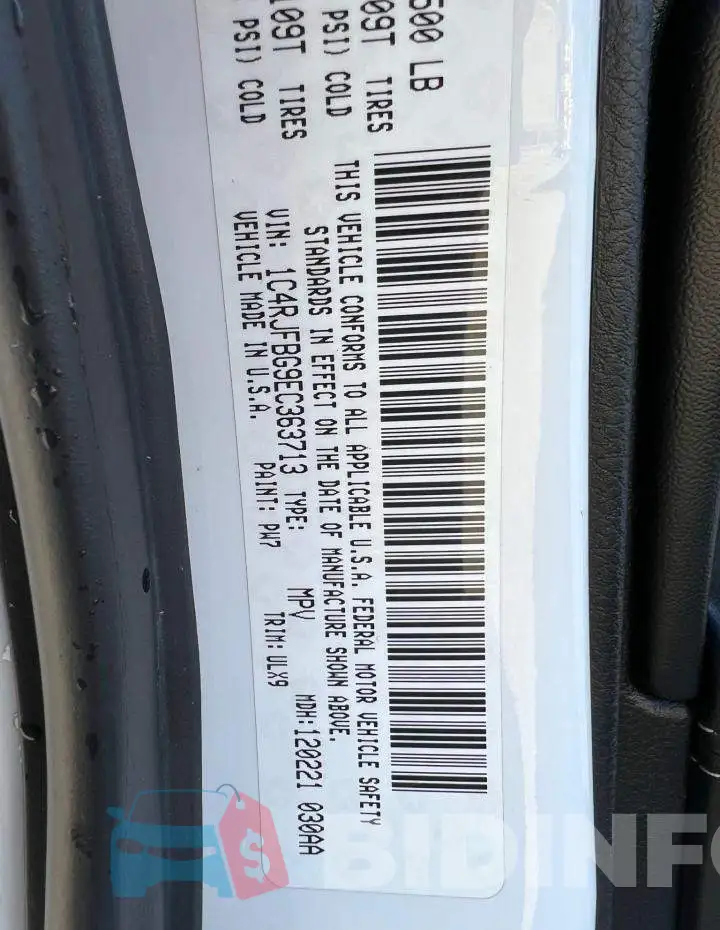 1C4RJFBG9EC363713 Photo# 10