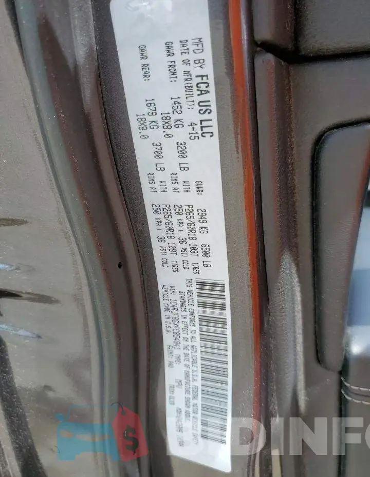 1C4RJFBGXFC854941 Photo# 12
